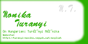 monika turanyi business card